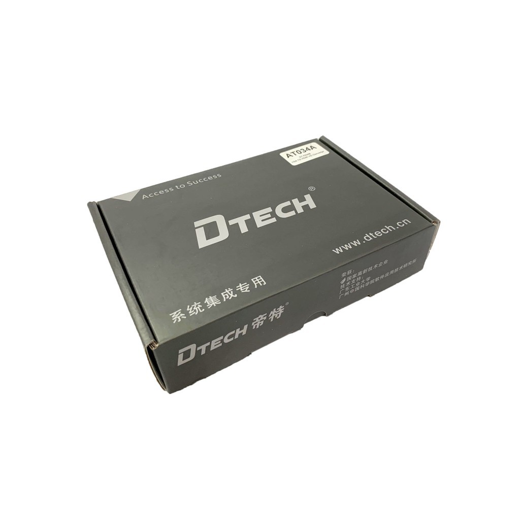 กล่องแปลงสัญญาณ VGA / Audio to HDMI Converter ยี่ห้อ DTECH รุ่น AT034A (DT-7004B)
