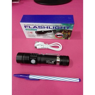 ไฟฉายแรงสูง Ultrafire sl-518 ไฟฉายเดินป่า ไฟฉายแรงสูง ไฟฉายซูมได้ USB ไฟฉายแรงสูง ปรับโหมดได้ ไฟแฟลช์