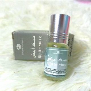 น้ำ​หอม​ Al-Rehab White Musk 3ml.กลิ่นมัสค์ออกครีมมี่ละมุนๆอ่อนนวล บอบบาง น่าทนุถนอม กลิ่นออกจะสุภาพเรียบบร้อย