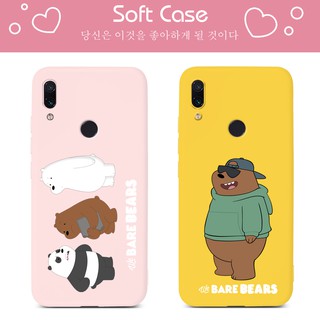 เคสมือถือ Xiaomi Redmi 9 9A 9C 8A 7A 7 6A 10X K20 K30 K30i Pro ZOOM Note 9S 9 Pro 8T 8 7 6 Pro 10 Note9 Note9s Note7 Note8 Note10 Pro Go Redmi Y3 Case เราเปลือยหมี Lovely Pattern Soft Casing