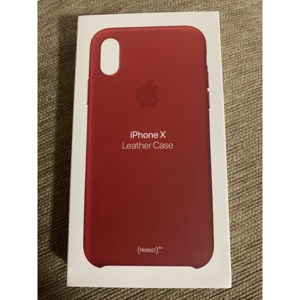 Apple Leather Case สำหรับ iPhone X (ของแท้)