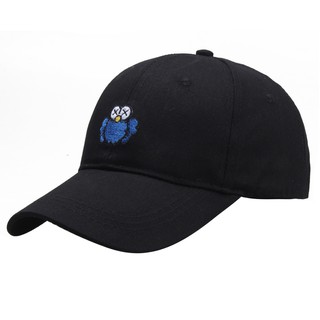 หมวกเบสบอล ผ้าฝ้าย ปักลาย Cookie Monster x Kaws MDCAP
