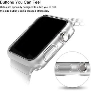 เคสซิลิโคนใสแบบนุ่ม (ไม่มีหน้าจอ) เข้ากันได้กับ Apple Watch 49/46/45/41/44/40/42/38mm Series Ultra/11/10/9/8/7/SE/6/5/4/3/2/1