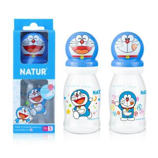 Natur ขวดนมลายDORAEMON ขวดนม PP 4oz. (คละลาย) 1ขวด