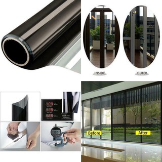 Window Film One Way Mirror Self Adhesive Solar Tint Reflection Insulate Privacy Home Office Glass 30*100CM/50*100cm