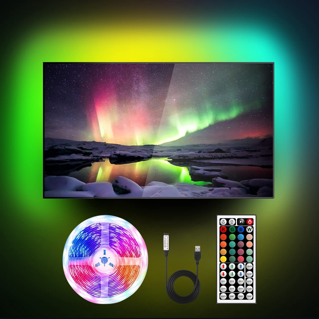 Magotan สายไฟ Led RGB USB สําหรับตกแต่งผนังห้องนอน SMD 5050