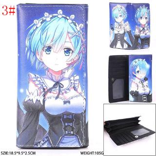 กระเป๋าสตางค์ใบยาวพิมพ์ลาย Anime Re : Zero kara Hajimeru Isekai Seikatsu