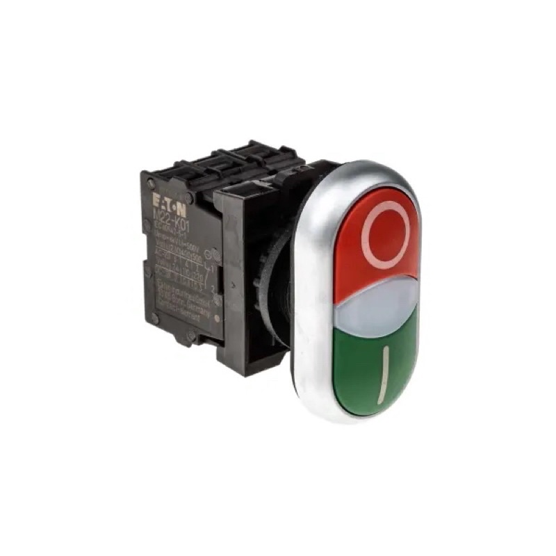 สวิตซ์ปุ่มกด Double Pushbutton Start-Stop M22-DDL-GR-X1/X0/K11/LED-W ครบเซ็ต