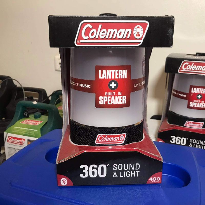 ลำโพง Bluetooth &amp; โคมไฟ LED 360° COLEMAN - camping แคมปิ้ง speaker ลำโพง bluetooth light lantern LED ตะเกียง โคมไฟ