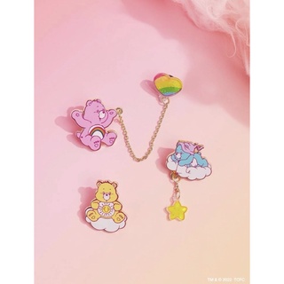 เข็มกลัด เซ็ต3ชิ้น เครื่องประดับ แคร์แบร์ (สินค้างานลิขสิทธิ์แท้100% X Care Bears ครบรอบ 40 ปี) ของใช้