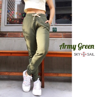 SKY&amp;SAIL Sweatpants Jogger pants สี Army green