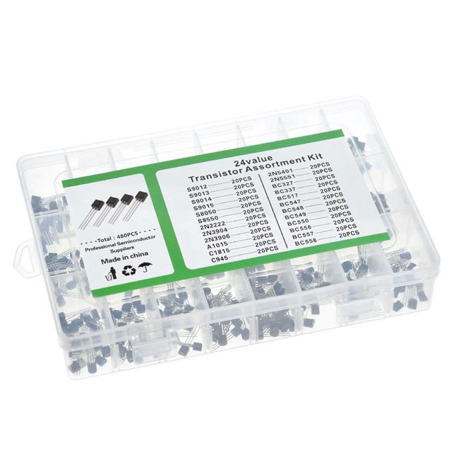 TO-92 ทรานซิสเตอร์ Assortment Assortment ชุดแต่ละ BC327 BC337 BC517 BC547 BC548 BC549 2N22 3906 3904