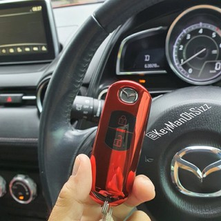 เคสกุญแจรีโมทรถยนต์ MAZDA มาสด้า TPU Key Cover Mazda Key Sets 2, 3, CX3, CX5, CX7, CX30, All new SkyActiv