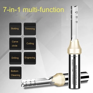 Arden ดอกสว่านเราเตอร์ 3 ฟลุต TCT CNC 3-blade คาร์ไบด์ อเนกประสงค์ สําหรับไม้ MDF 7in1