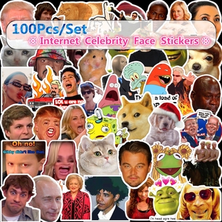 100Pcs/Set ❉ Influencer Emoji - Internet Celebrity Face Mixed สติ๊กเกอร์ ❉ Waterproof DIY Fashion Decals Doodle สติ๊กเกอร์