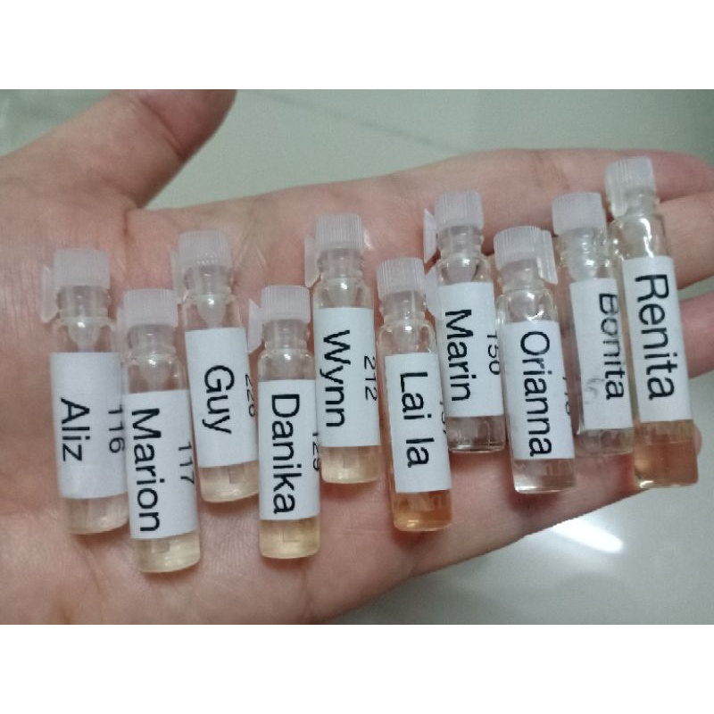 💗น้ำหอม 9 September ขนาดทดลองกลิ่น Set ใหญ่ ปริมาณ 1 ml. จำนวน 10 กลิ่น (ลูกค้าเลือกกลิ่นและแจ้งแม่ค