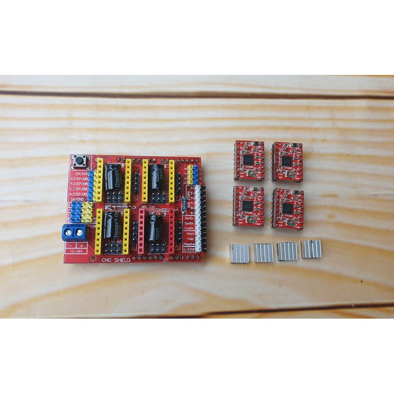 CNC SHIELD V3 ENGRAVING 3D PRINTER + 4PCS A4988 DRIVER BOARD CNC SHIELD V3 A4988