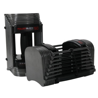 PowerBlock Sport 50  Adjustable dumbbells ดัมเบลปรับน้ำหนักได้ รุ่น Sport 50 หนึ่งคู่ เทียบเท่าดัมเบลทั่วไป 9 คู่