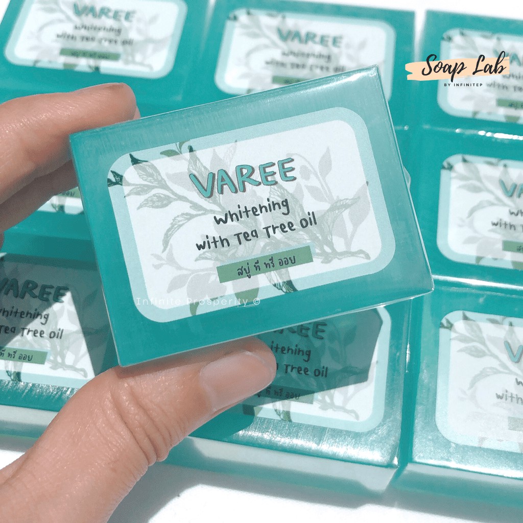 Varee สบู่ไวท์เทนนิ่ง ทีทรีออย สบู่ฟิลิปปินส์ ช่วยเรื่องสิว ผิวมัน