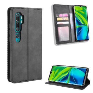 Casing Xiaomi Mi Note 10 Pro / Mi Note10 Vintage Flip Cover Xiomi Mi CC9 Pro Magnetic Wallet Case PU Leather Cases Card Holder