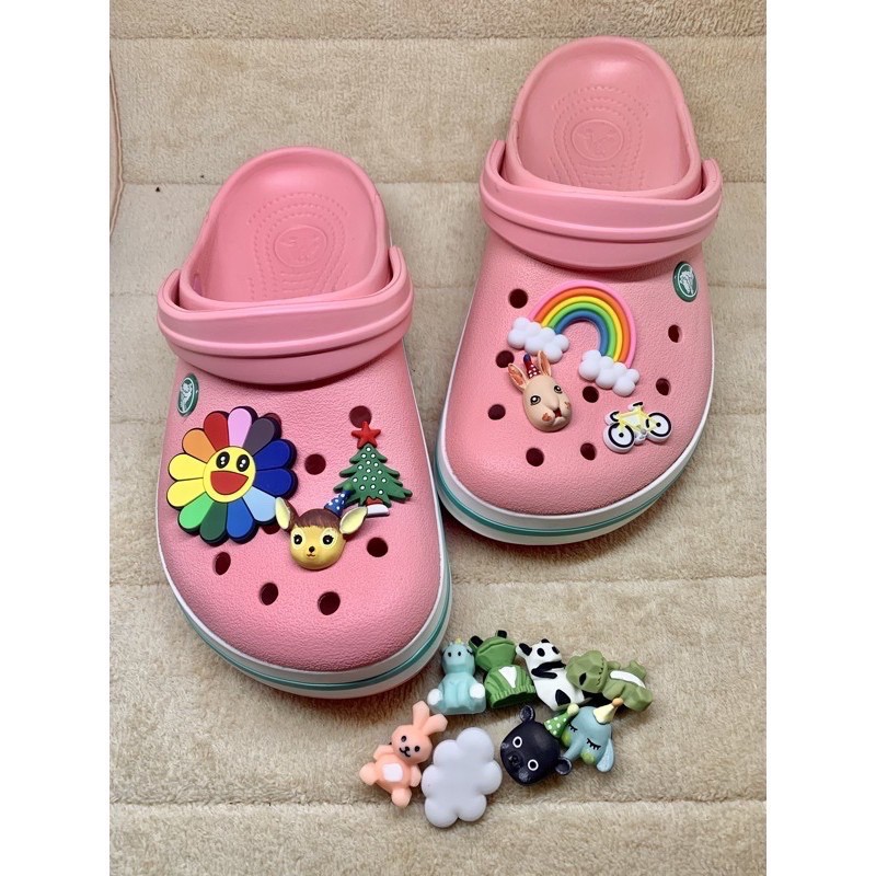 JB RS👠🌈ตัวติดรองเท้ามีรูเซต มินิคูล 🌈🌀ShoeCharm “ set MiniCool “ ใส่ได้กับรองเท้ารุ่นรูใหญ่ปกติ-หัวโต - รูปที่ 2