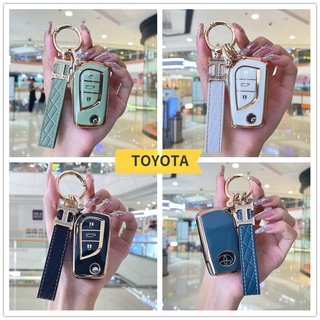 เคสกุญแจรีโมทรถยนต์ สําหรับ Toyota Fortuner innova altis revo Rav4 Vios Highlander Corolla Camry Ilevin Verso Yaris Aygo Scion-TC