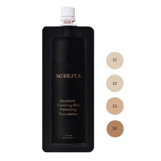 Merrezca Excerllent Covering Skin Perfecting Foundation เมอเรซก้า รองพื้น กันน้ำ ซองดำ (5ml.)