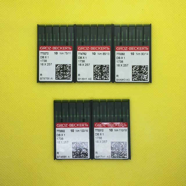 เข็มจักรเย็บอุตสาหกรรม สีทอง รหัส DBx1 ยี่ห้อ GROZ-BECKERT