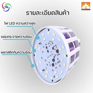 [FFS] VJP หลอดไฟดักยุง LED 18W หลอดไฟความสว่างสูง ไฟดักยุง ไฟล่อยุง หลอดไฟล่อยุง หลอดไฟฆ่ายุง หลอดไฟฆ่าแมลง ไฟล่อแมลง