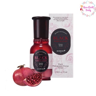 [Sep โค้ด 2JZNDG ลด 75B ขั้นต่ำ 300B วันที่ 1-30 ก.ย.2566] (แพ็คเกจใหม่) Skinfood Black Pomegranate Energy Serum 52ml เซรั่มบำรุงผิวสูตรใหม่เข้มข้นจากสารสกัดจากทับทิมดำ