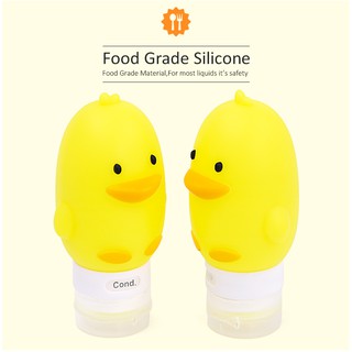 💥พร้อมส่ง💥 ขวดเปล่าใส่เจล ขวดเจลพกพา ขวดแบ่ง ขวดนิ่ม ขวดซิลิโคน ลายการ์ตูน ขวดซิลิโคนน่ารัก 100 ML Food Grade