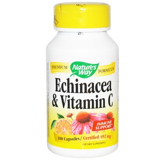 Natures Way, Echinacea &amp; Vitamin C, 492 mg, 100 Capsules