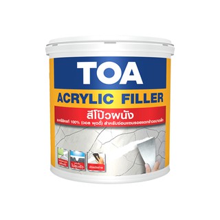 TOA สีโป้วผนัง Acrylic Filler ขนาด 1GL (3.785ลิตร)