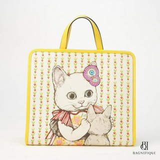 GUCCI KIDS TOTE YELLOW CAT SHW