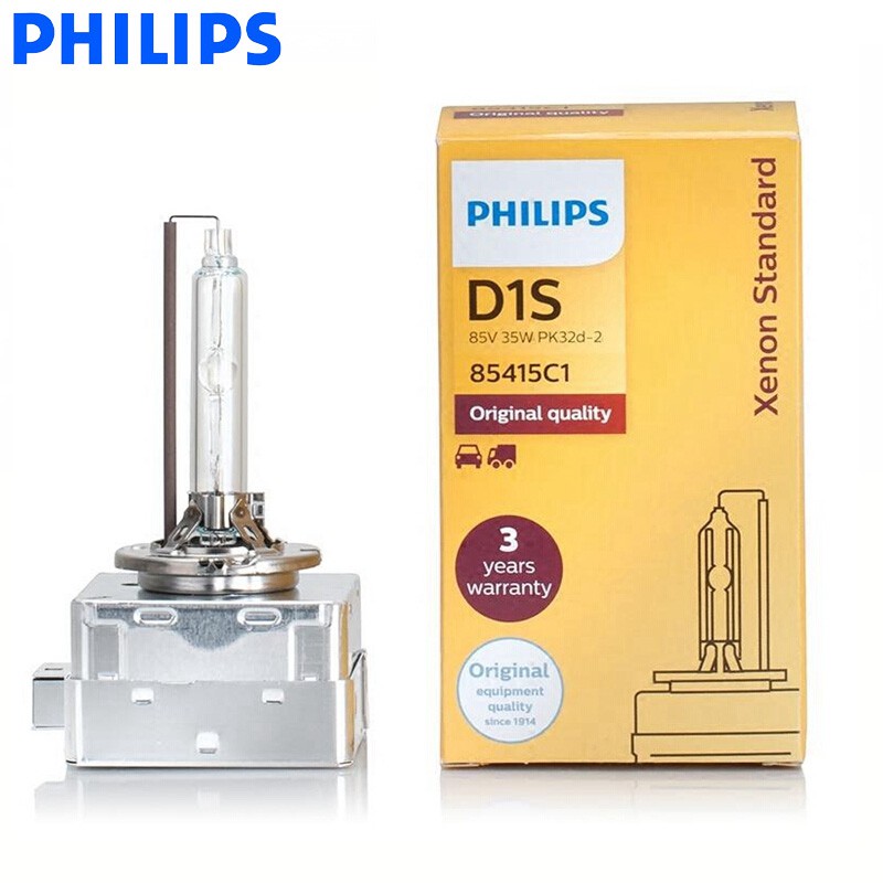 Philips D1S 85415 C1 หลอดไฟซีนอน HID Hi/lo Beam สําหรับติดรถยนต์