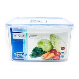 ซุปเปอร์ล็อค กล่องถนอมอาหาร ความจุ 8400ml รุ่น5051 กล่องใส่อาหาร กล่องข้าว SUPERLOCK CLEAR FOOD BOX