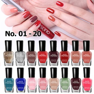 สีทาเล็บ ยาทาเล็บ สูตรน้ำ สีทาเล็บลอกได้ ไม่ต้องอบ 40 สี เบอร์ 01-20