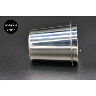 ถ้วยโดส กระบอก รองผงกาแฟไม่ให้หก 51mm 53mm 58mmงผง กระบอกโดสกาแฟ Silver ถ้วยสแตนเลส ตวงเมล็ด มีให้เลือกสองสี