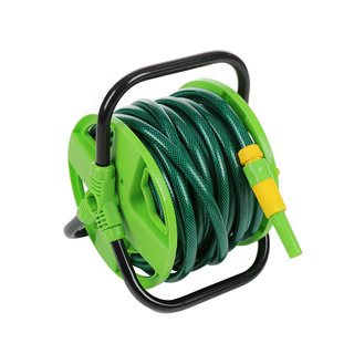 🔥ดีกว่านี้ไม่มีอีกแล้ว🔥 สายยางโรลตั้งพื้น  R-07S 1/2 นิ้วx20 ม. สีเขียว GROUND-BASED HOSE REEL SPRING R-07S 1/2"X20M GRE