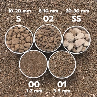 หินภูเขาไฟ (Pumice) 1ลิตร เก็บความชื้น ดินโปร่ง พืชดูดซึมแร่ธาตุสารอาหารได้ดี เป็นที่อยู่ของจุลินทรีย์ดี