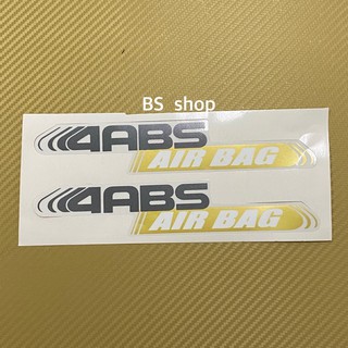 สติ๊กเกอร์* 4ABS AIR BAG ติดข้างประตู มิซูบิชิ STRADA  ราคาต่อคู่  มี 2 ชิ้น