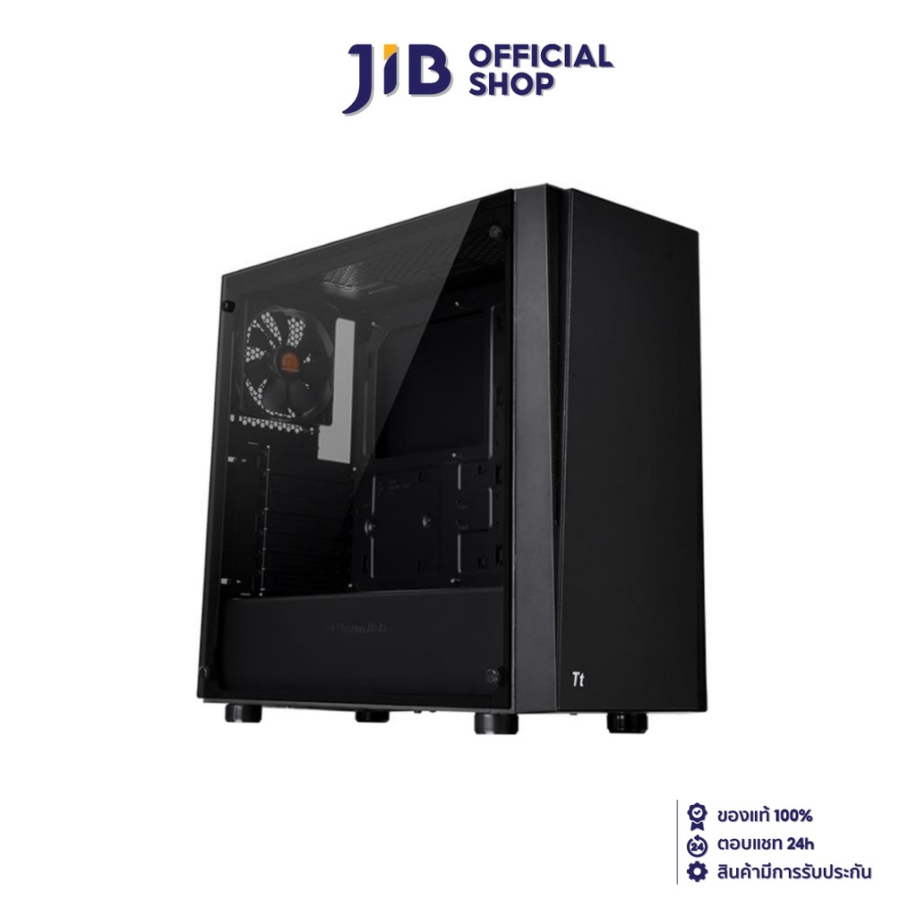 CASE (เคส) THERMALTAKE VERSA J21 TEMPERED GLASS (BLACK)