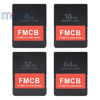 [Innerset] การ์ดหน่วยความจํา Fmcb V1.966 Usb Hdd สําหรับ Ps2 Ps1 วิดีโอเกมคอนโซล