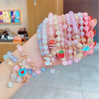 **พร้อมส่ง**กำไล กำไลลูกปัด กำไลน่ารัก สร้อยข้อมือ สร้อยข้อมือลูกปัด กำไลพาสเทล