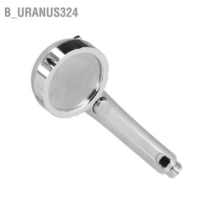 B_uranus324 Shower Head Portable Handheld 360 Degree Rotating Three Modes Pressure One Button Water Stop