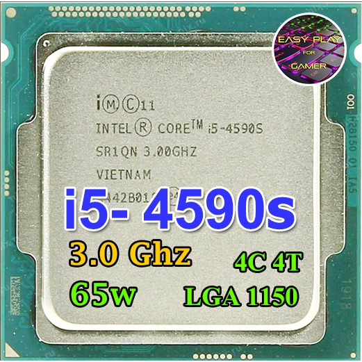 ⚡️CPU Intel Core i5-4590S 3.0GHz Turbo 3.7GHz 4คอ4เทรด 6M 65W LGA 1150 ฟรีซิลิโคน1ซอง i5 4590 S