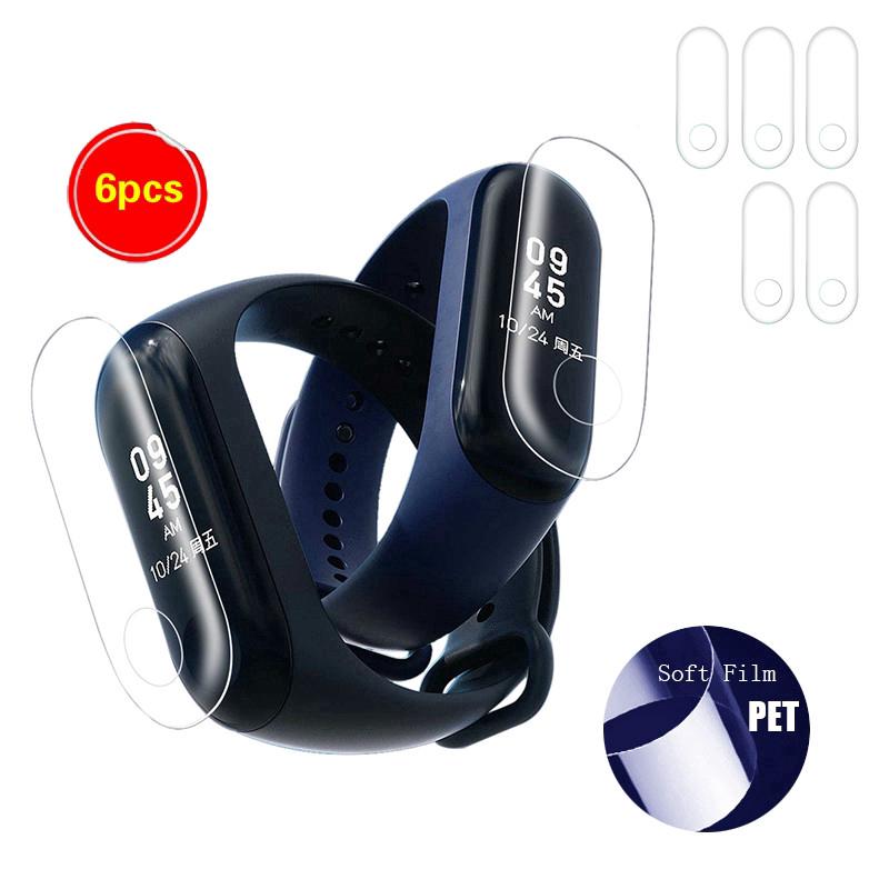 xiaomi mi band 3 explosion tpu เคสหน้าจอ lcd ป้องกันรอย 6 ชิ้น