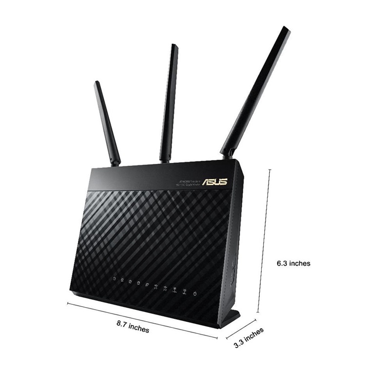 Asus Rt-Ac68U เราน์เตอร์อินเตอร์เน็ตไร้สาย Wifi Router Ac1900 Dual Band Gigabit Wifi สําหรับควบคุมความเร็วในบ้าน