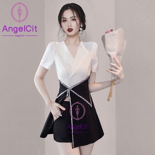 Angelcity ※ ชุดสูท สองชิ้น แฟชั่นฤดูร้อน สําหรับผู้หญิง 2022