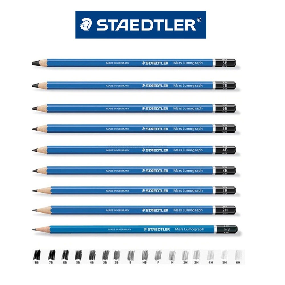 (KTS)ดินสอไม้ STAEDTLER เลือกเกรดได้ บรรจุ 1 แท่ง ดินสอไม้คุณภาพสูง ดินสอไม้เขียนแบบ ดินสอสเก็ตภาพ